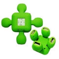 USB-4-พอร์ต-พร้อมนาฬิกาดิจิตอล
